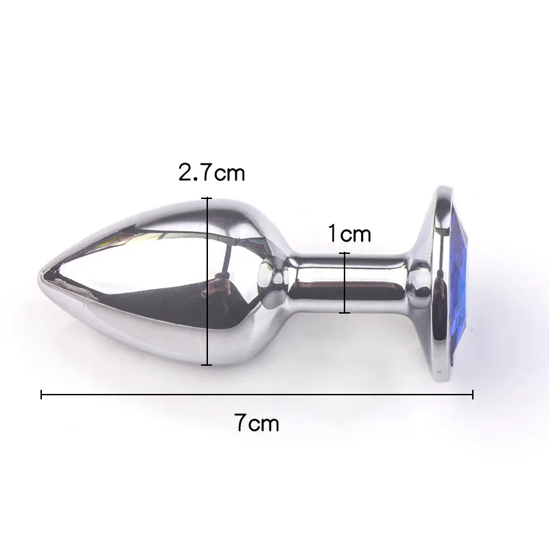 Anal Plug rostfritt stål kristall borttagbar rumpa stimulator sexiga leksaker prostata massager dildo produkter