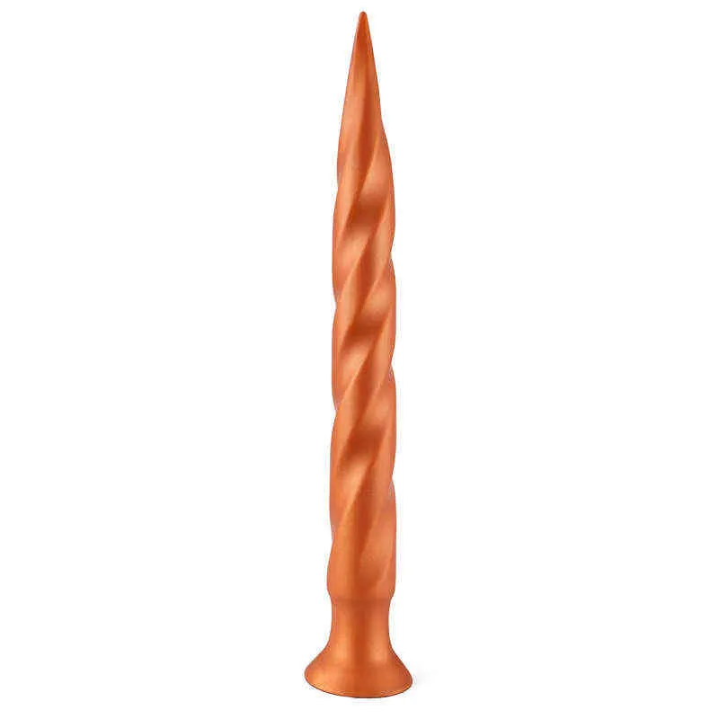 NXY dildos anal leksaker flytande silikon gängad vestibule masturbation enhet för män och kvinnor Mjuk tjock lång djupa roliga expansionsplugg Vuxna produkter 0225