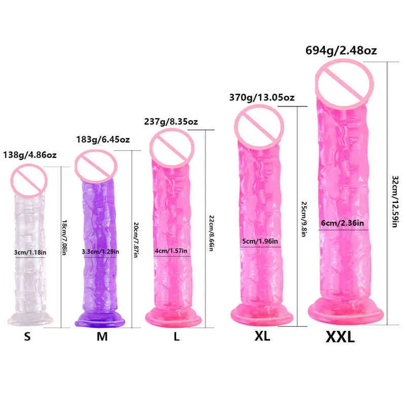 NXY Dildos Huge xxxl Dildo for Woman Big Vagina Anal Butt Plug Penis Suction Cup Realistic Adult Erotic Sex Toy Shop 220105