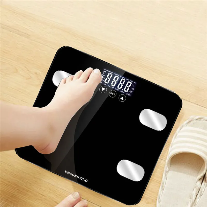 0.2-150KG Smart Digital Poids Graisse LCD Calorie Muscle Corps Balance de pesée XNC Y200106