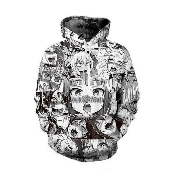 New Men/Womens Shy girl face Collage Funny 3D Print Fashion Tracksuits Hip Hop Pants + Hoodies MH083