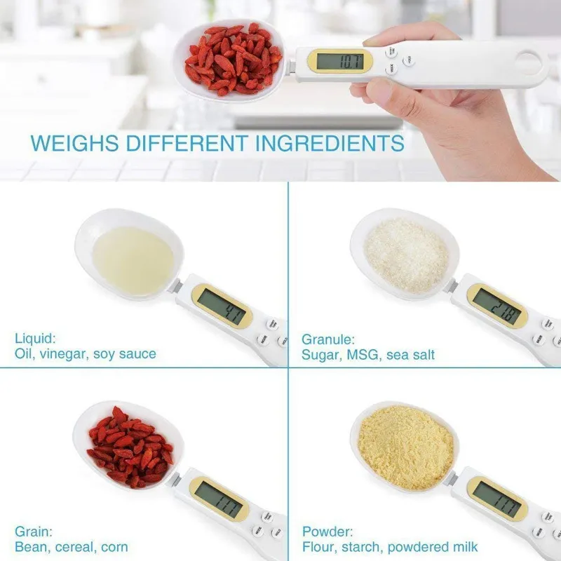 500G Cuisine numérique Mesurer la cuillère à l'échelle alimentaire Spoon avec écran LCD Échelles électroniques Supplies de cuisson Accessoires de cuisine 210406317579