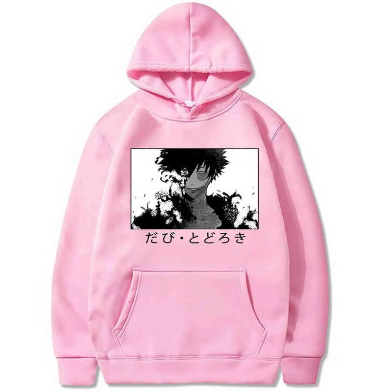 Kobiety Bluzy Mój Bohater Akademia Kobiety Swetry Bluzy Bluzy Dabi Dibi Dibi Print Anime Hoody Streetwear Topy H1227