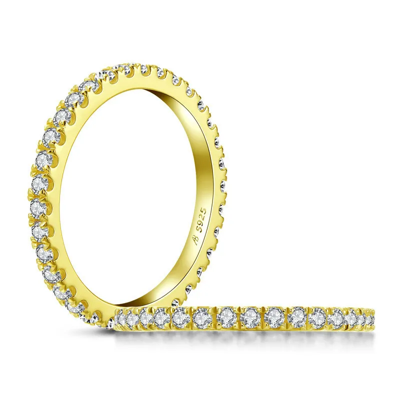 Wong Rain 925 srebrne srebro stworzone moissanite Diamonds zaręczynowy pierścionka ślubna Weddna biżuteria Whole Q12196562716