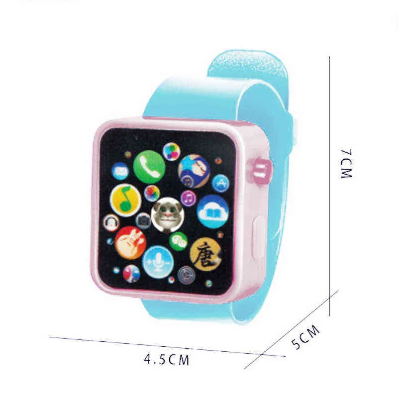 6 kleuren Plastic digitaal horloge voor kinderen jongens meisjes van hoge kwaliteit peuter smart horloge voor dropshipping speelgoedhorloge 2021 G12245723762