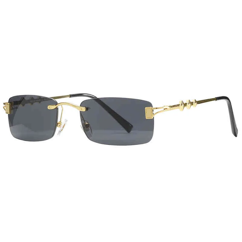 2024 Mode von Luxusdesignerin neuer Sonnenbrillen für Männer und Frauen vor rahmenloser Square Personalisierte Modebrille für modische Straße
