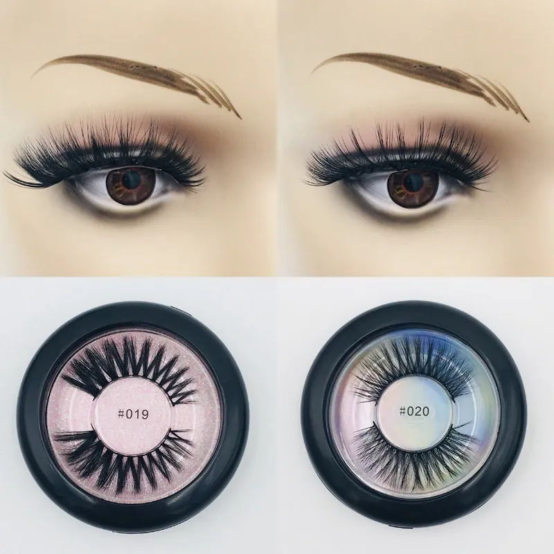 Mink False Eyelashes Natural Long Thick Soft Winged Lashes Makeup For Eyes Handgjorda färgfulla falska ögonfransar