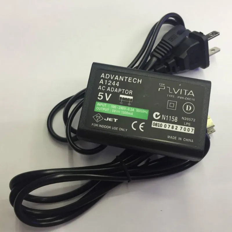 الولايات المتحدة/الاتحاد الأوروبي سد بيانات USB شحن الكابلات شاحن الجدار الشاحن محول الطاقة AC لسوني PlayStation PSVita PS VITA PSV 1000