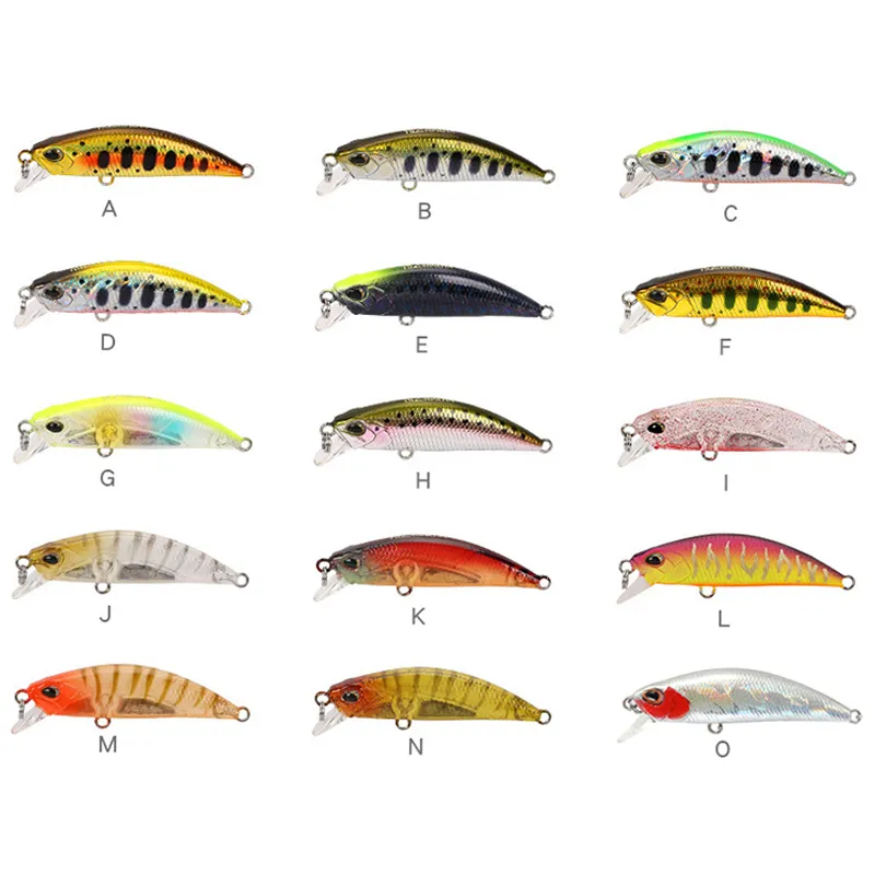 5g 5cm Minnow Fishing Lure Laser Hard Artificial Baits 3D Eyes Fishing Tackle256z