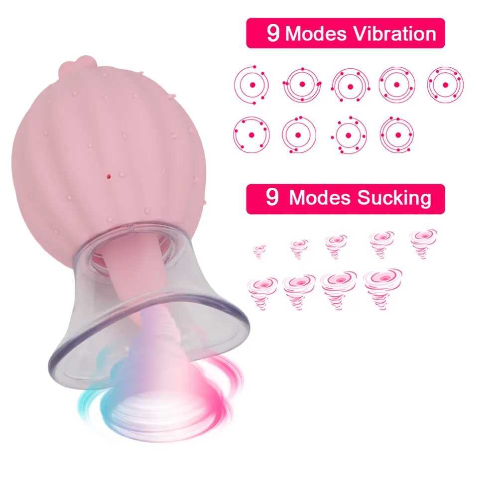 Vagina chupando vibrador brinquedos sexy para mulher 9 velocidade mamilo otário clitóris g spot stimulation língua lambendo silicone