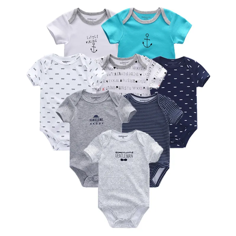 8 stuks veel kledingsets katoen pasgeboren eenhoorn babymeisje kleding bodysuit babykleertjes ropa bebe babyjongenskleding 201026265f9820263