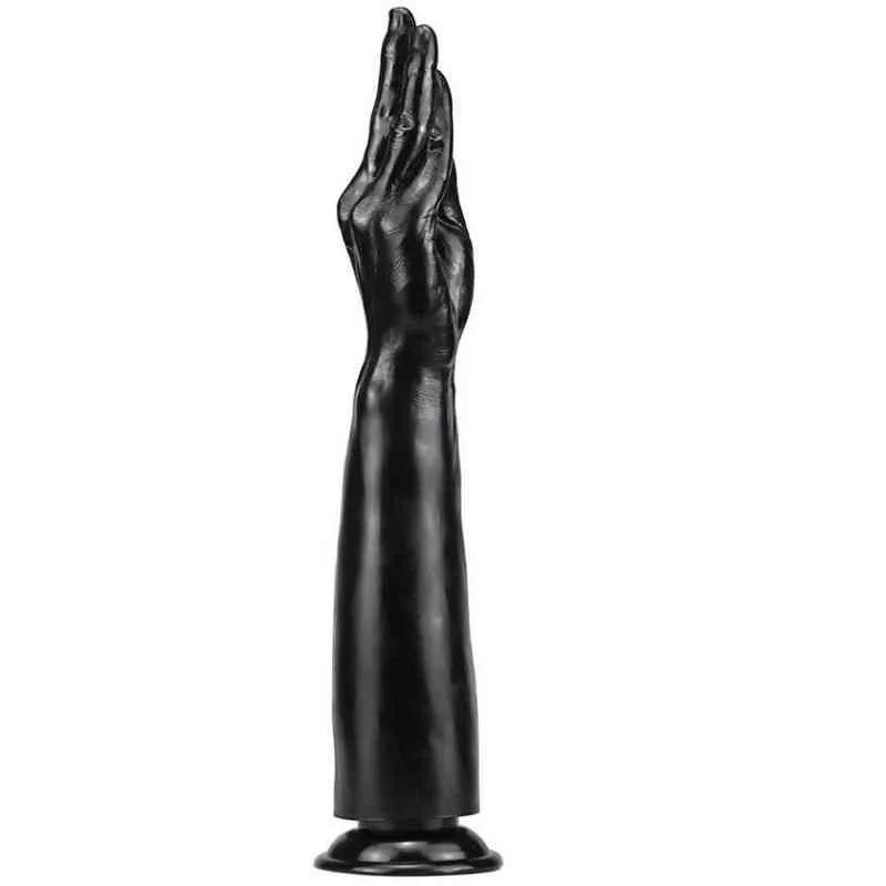 NXY Dildo Giocattoli anali Super spesso Grande braccio simulato Pugno femminile Spina di espansione incrociata Masturbatore Sm Fun Backyard Prodotti del sesso adulti 0225