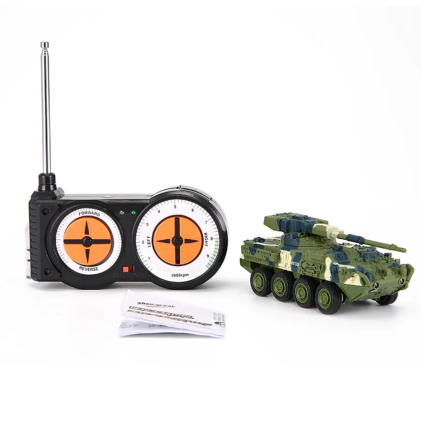 Eboyu TM 1:72 Radio Controle Remoto Mini RC Alemão Stricker Stricker Artilharia Carro Tipo-G Elétrico Airsoft RC Tanque 201208