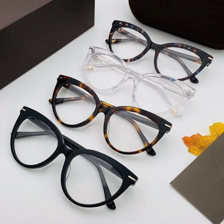 Newfashion Women Cateye Fullrim Glasses Frame 54-17-140 Importerad ren-plankkant för receptbelagda Fullset Box285G