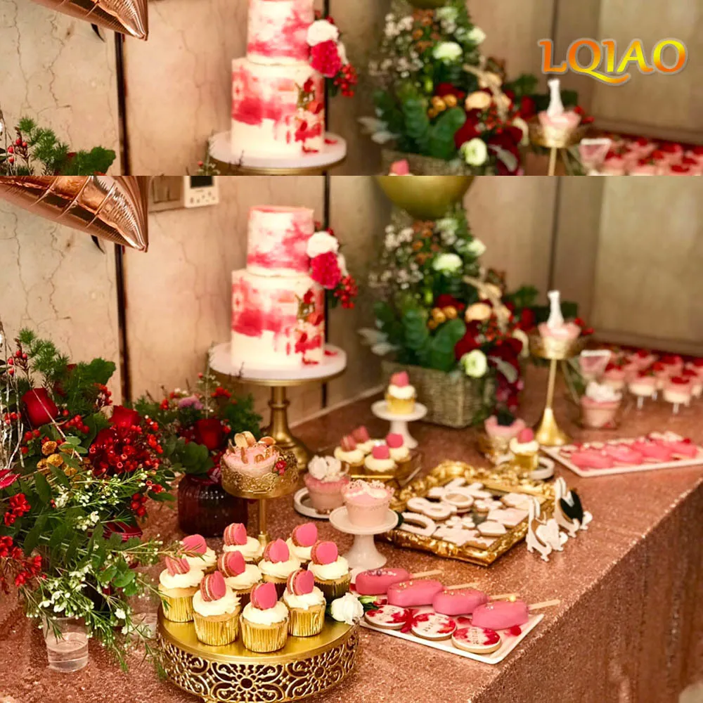 Toalha de mesa retangular com lantejoulas e glitter, 120x200cm, 120x400cm, ouro rosa, lantejoulas, para festa de casamento, decoração de natal f1258q
