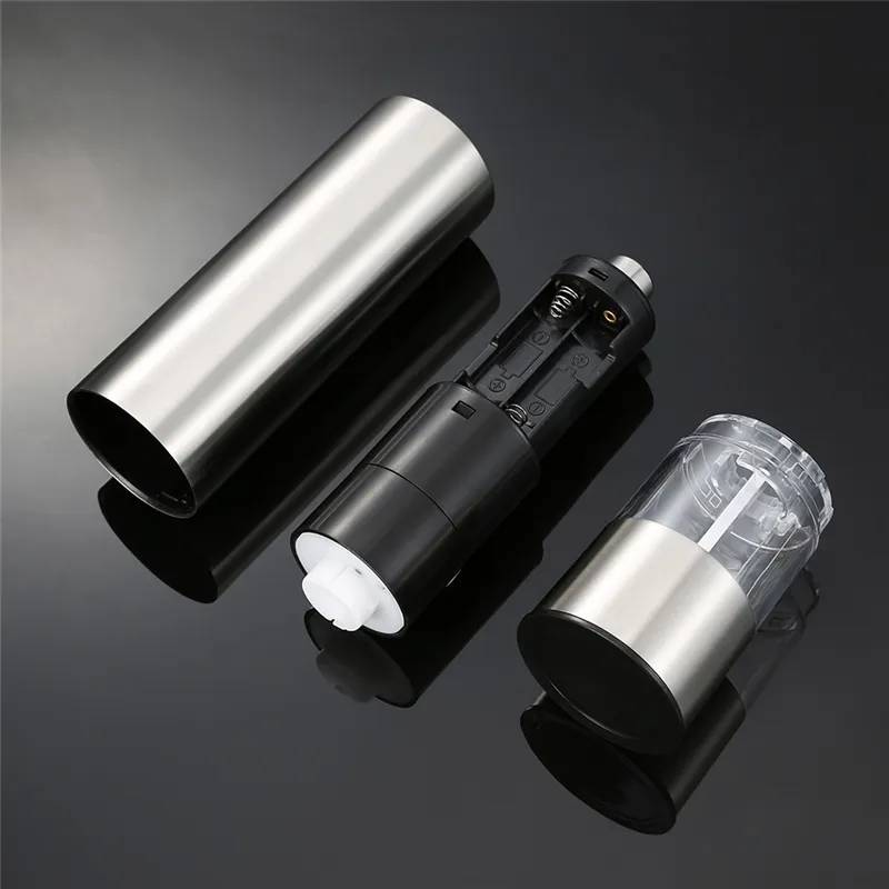 Electric Salt and Pepper Grinder Mill Stainless Steel Spices Cutter Kitchen Seasoning Tools Accessories for Cooking 220311