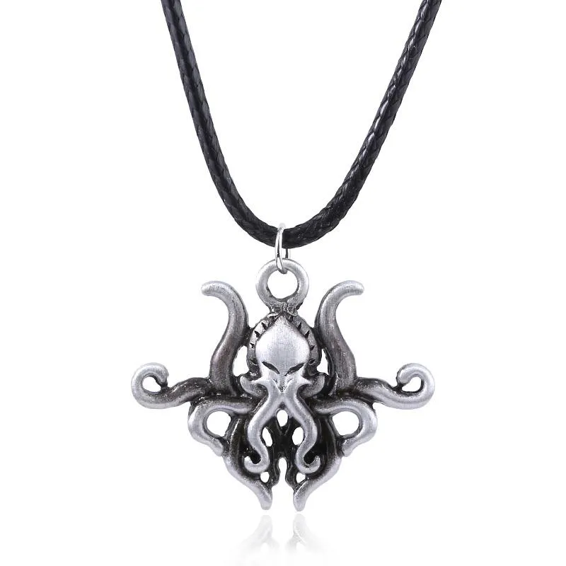 Collana Miti di Cthulhu Necronomicon Culto Clan Mito Cosmo Simbolo Stelle Universo Collana con ciondolo donna Uomo Girocollo Portachiavi1296F