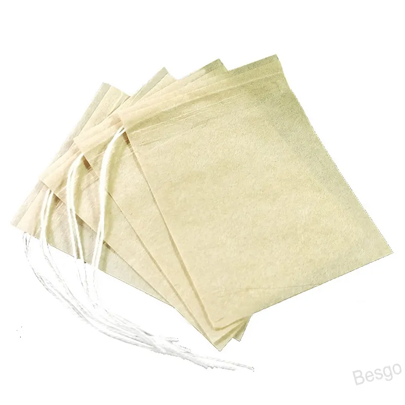 7 * 9cm Tea filtros saco de sacos de papel de cordão de papel cozinha cozinha descartável spice filter sacos de café resíduos de café filtros BH4451 wly