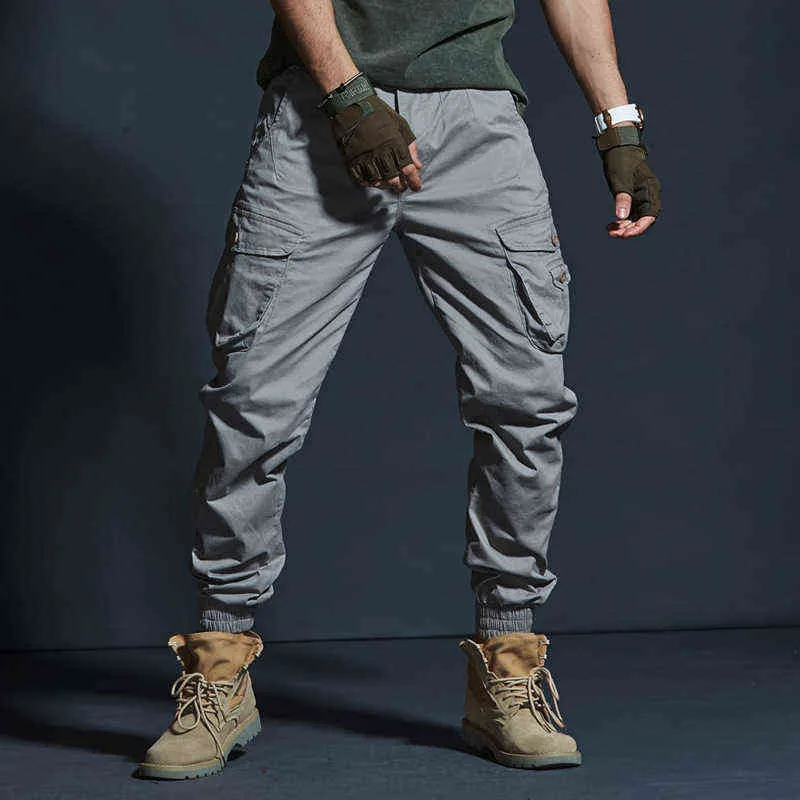 男性の軍事戦術パンツジョガーズ迷彩貨物パンツ男性コットンマルチポケットファッション大型ズボン-40 G220224