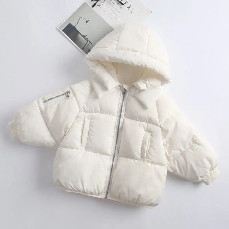 Children's Casual Outerwear Coat Girl Cold Winter Warm Hooded Coat Children Cotton-Padded Clothes Kids Warm Down Jacket LJ201203