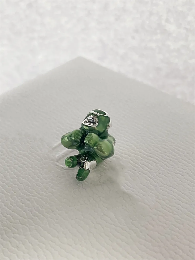 Passend für Pandora-Charm-Armbänder, europäisches Silber, Charms, Perlen, Mavel Incredible Green Man, baumelnde DIY-Schlangenkette für Frauen, Armreif, modisches Geschenk, Großhandel 790220C01