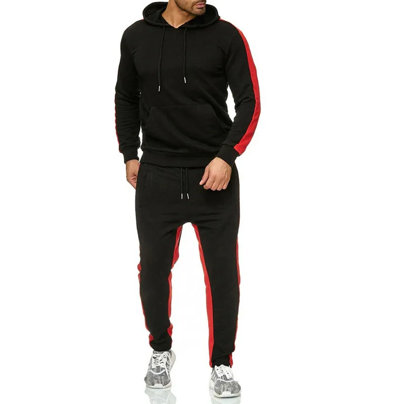 Men's Fashion Long Sleeve Tracksuits Sets Men Winter Casual Hooded Sportswear Set Male Hoodies Pants Sweatshirt Sports Suit 201118