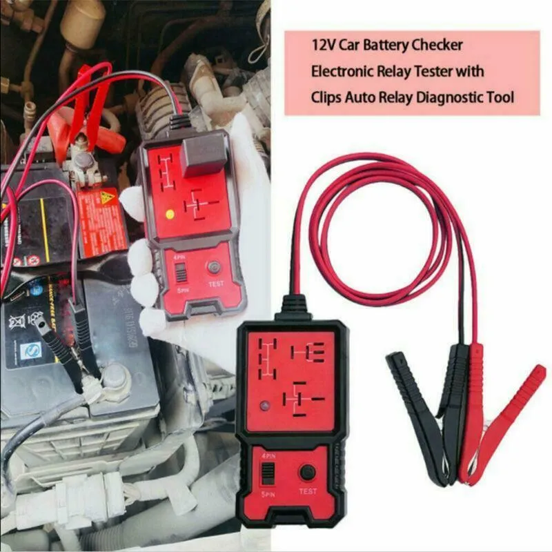 12V przekaźnik samochodowy tester akumulator Automotive elektroniczny tester przekaźnika LED Wskaźnik LED Lekkie Narzędzia diagnostyczne Akcesoria samochodowe 5009281