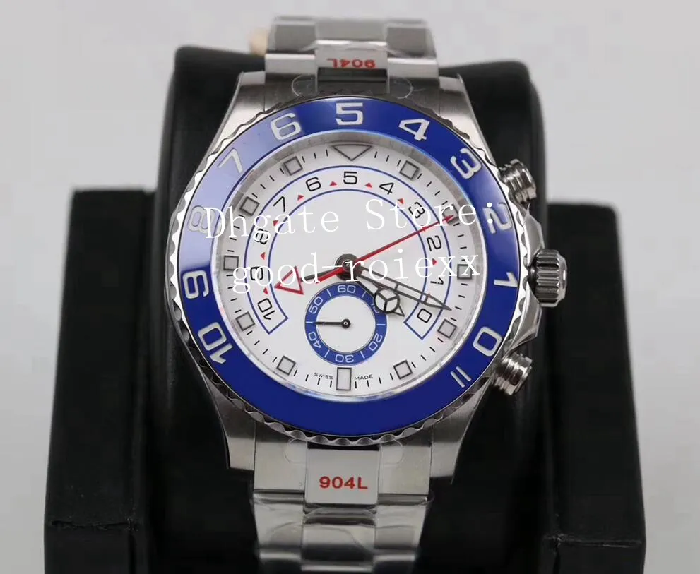 الساعات Men Automatic Cal 4161 Movement chronograph blue ceramic eta watch mens 904l Steel GMF 116680 Valjoux 116680 gm wris186b