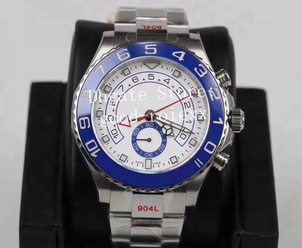 Watches Men Automatic Cal 4161 movement chronograph blue ceramic ceramic eta watch mens 904l steel gmf 116680 valjoux 116680 gm wris2450