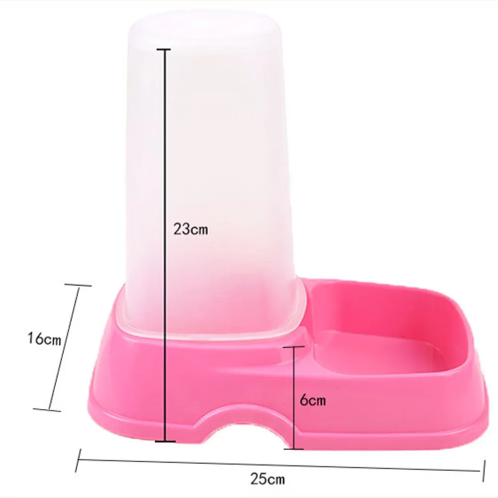 Automatic Pets Feeder SelfDispensing Gravity Cats Dogs Water Food Dispenser Double Bowl Pet Puppy And Drinkers Y200917