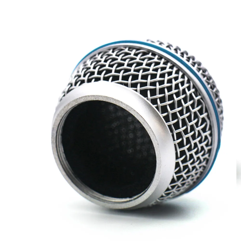 Couvercle de tête en métal pour microphone sans fil compatible avec la série Dynamic Mike Shure Beta58 Slx2