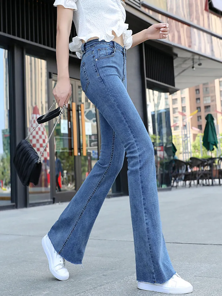 Womens jeans Flared Jeans high waist Mom jeans woman trouse jean Jean women clothing Womens pants undefined Pants traf grunge 210202