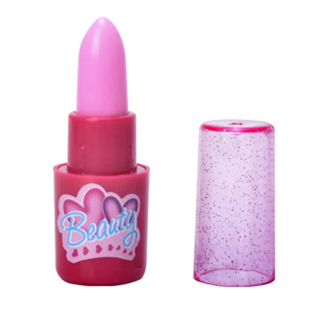 Mädchen Simulation Lidschatten Make-up Kit Pretend Play Kosmetiktasche Rollenspiel Klassisches Pretend Spielzeug für Kinder - Pink Rosy LJ201009