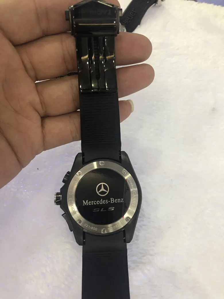 Cronografo da uomo da lavoro uomo nero stop owatch inossidabile in acciaio inossidabile movimento uomo orologio da polso orologio designer orologio swiss301c