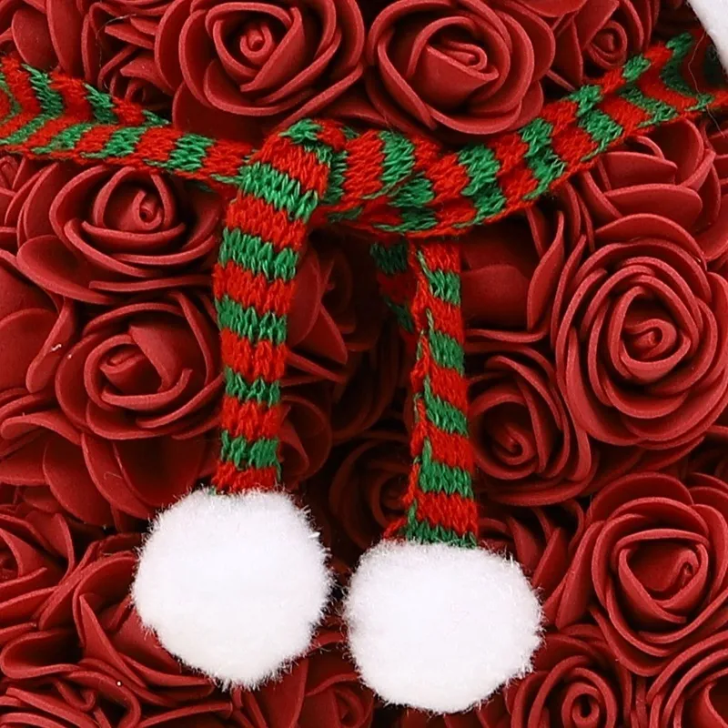 25 centimetri di Natale PE Orso di rose Fiore di rosa artificiale Regali di anno le donne Regali di San Valentino bambini Y201020