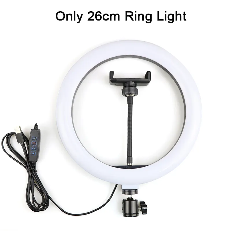 Anillo de luz LED para Selfie de 33CM y 26CM, luz para fotografía, lámpara cálida y fría con trípode, 2m, 1,6 m, anillo de luz USB regulable para TikTok Youtube