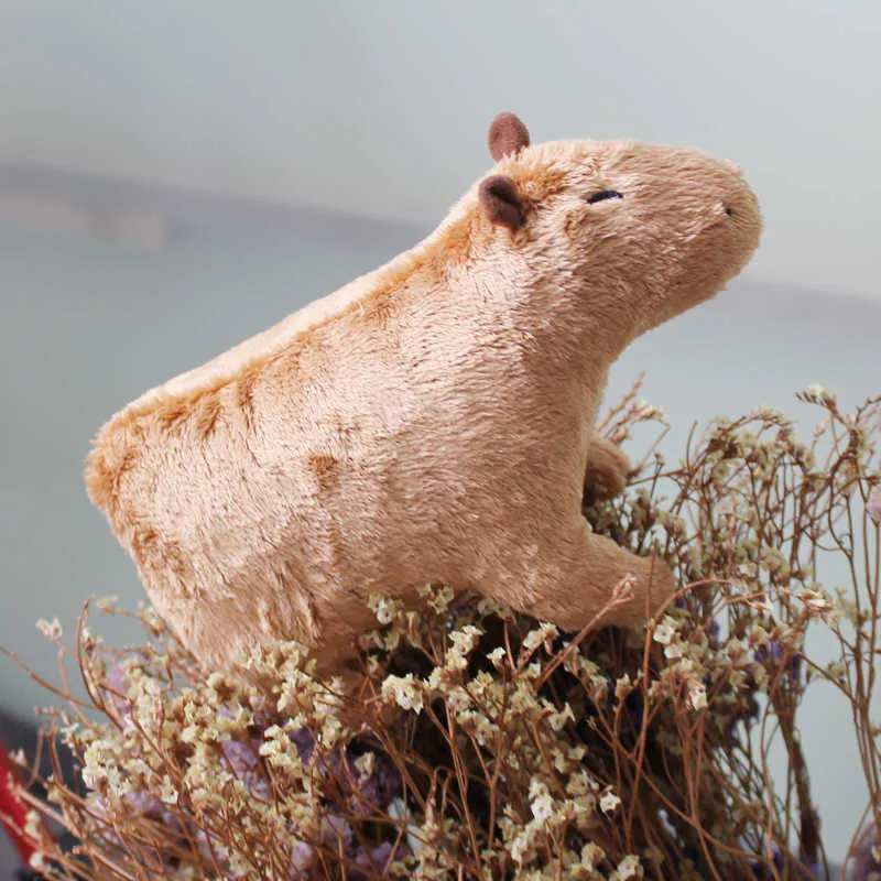 Simulation tier capybara plüsch spielzeug niedlichen plushie puppen gefüllte weiche tiere kinder kinder peluche weihnachtsgeschenk 220210