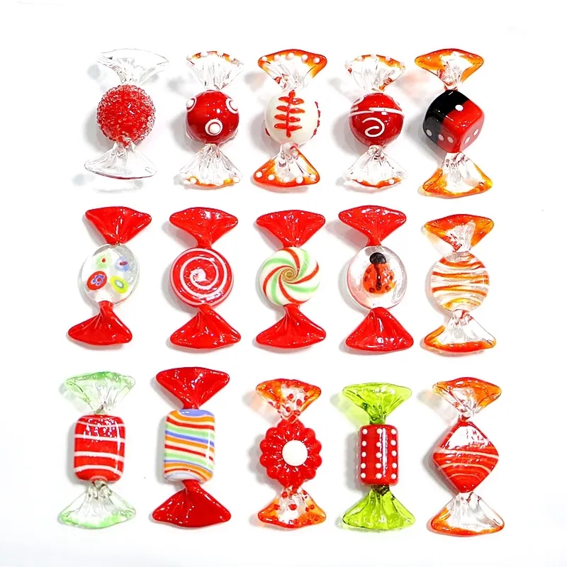 MURANO handmade red Glass Candy Art Christmas Ornament Pendant Room Table Decor Home Decor accessories Party Favors 20122436