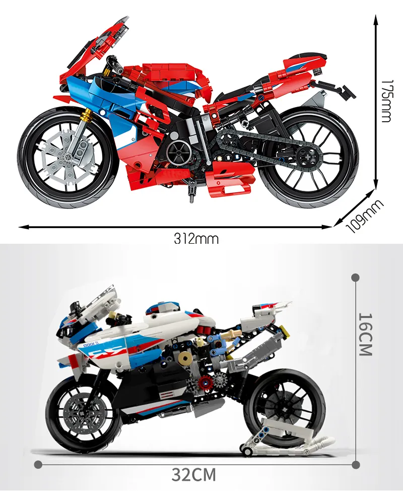 SEMBO Technik Motorrad Auto MOTO Off Load Autocycle Creator Expert Bausteine Motorrad Speed Racing Fahrzeug Ziegel Spielzeug X0102