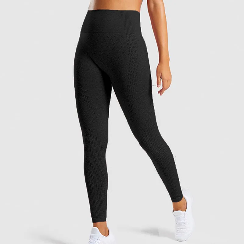 Pantalon f￩minin Capris Nouveau Vital Samless High Woman Woman Fitness Pantalon Yoga Sexy Push Up Gym Sport Leggings Slim Stretch Running Collons L1227
