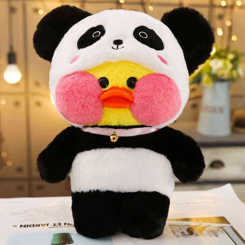Cute LaLafanfan Cafe Duck Turn to Unicorn Totoro Panda Plush Toys Stuffed Soft Animal Dolls for Kids Girls Birthday Gifts 2202097998436