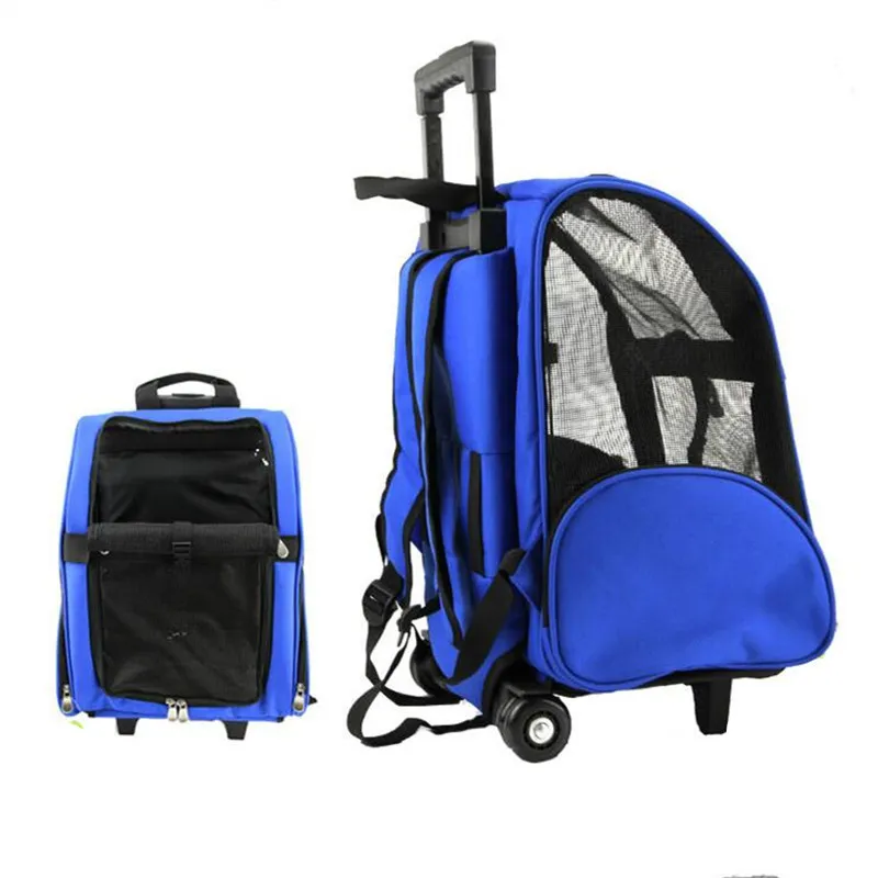 2 maneiras de usar o saco de transporte Pet Cat Respirável Bag de embalagem portátil ao ar livre Pet filhote de cachorro mochila de viagem para cães Carrier Stroller LJ201201