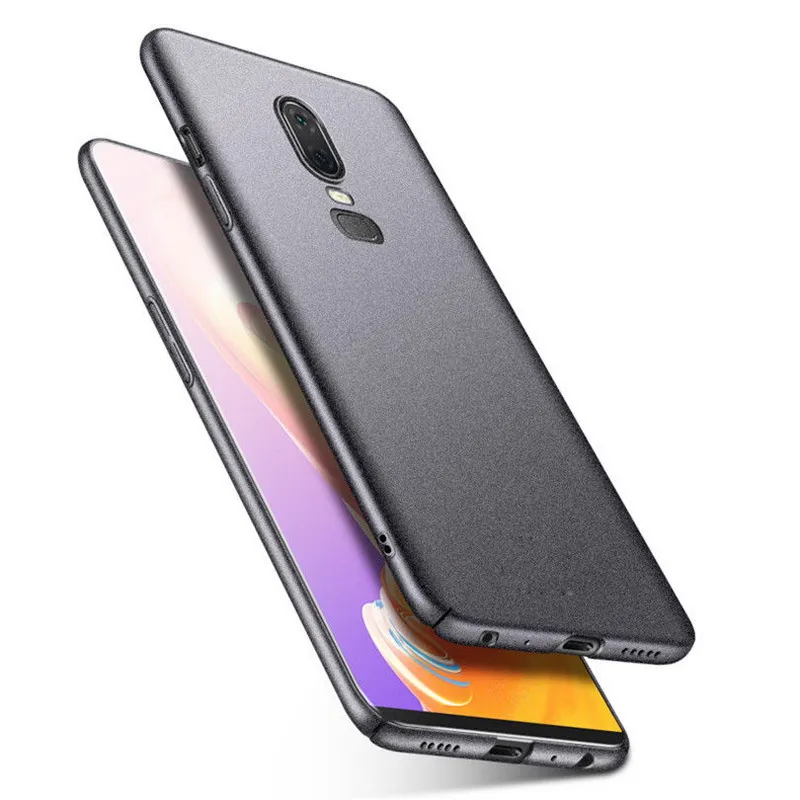 OnePlus 8 7T 7 Pro 6t için Telefon Kılıfları 6 Vaka İnce Kumtaşı Mat Antiskid Şok geçirmez Sert Kapak Bir artı 8 Pro CAPA5347592