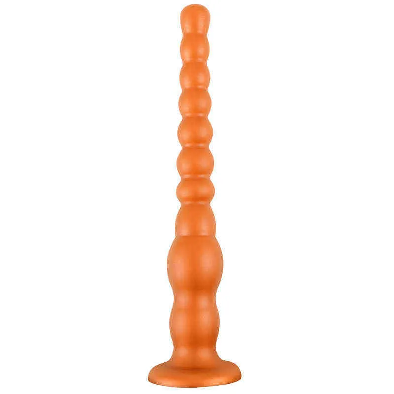 NXY Dildos Anal Brinquedos Líquido Silica Gel String Puxe Bead Bead Bead Plug Para Homens e Mulheres Masturbação Soft Supcup Expansão Expansão Adulto Produtos 0225