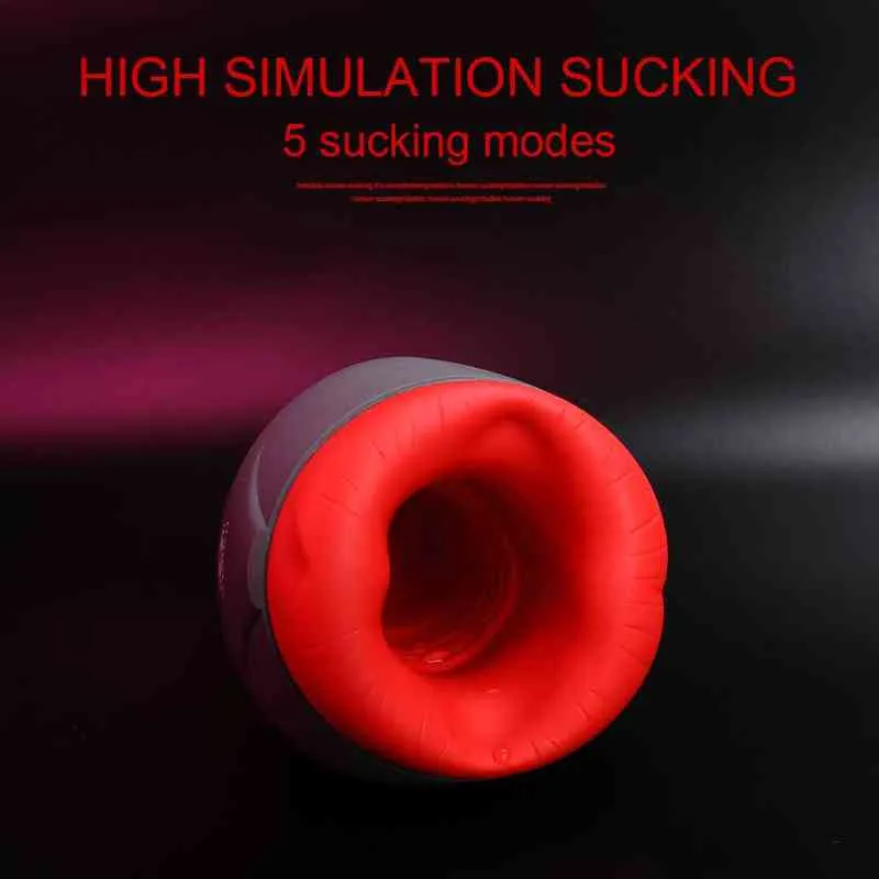 NXY Sex Masturbators Otouch Male Masturbator Automatic Blowjob Heating Sucking Mouth Masturbation Cup Penis Toys for Men Oral Stimulator Machine 220127