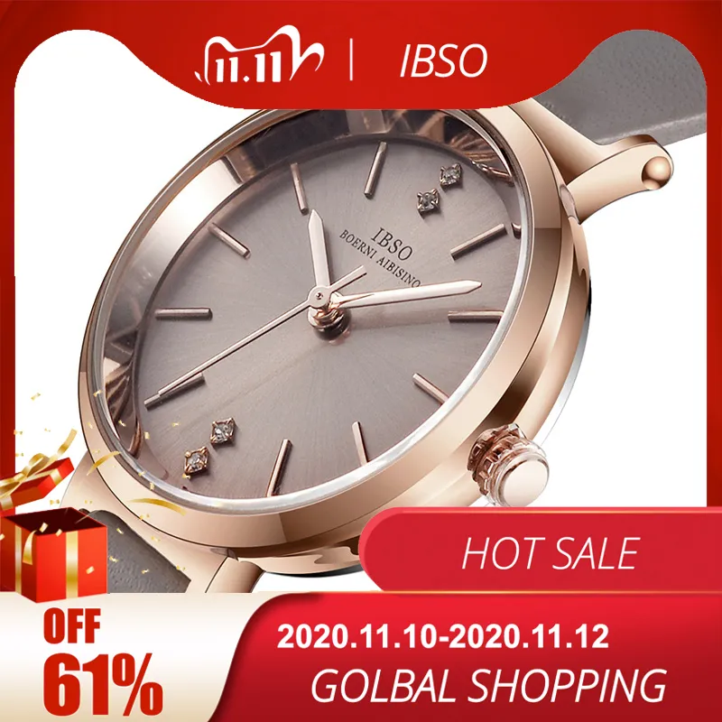 Ibso 8 Mm Ultra-thin Wrist Women Watches Luxury Female Clock Fashion Montre Femme 2020 Ladies Quartz Watch Relogio Feminino299J