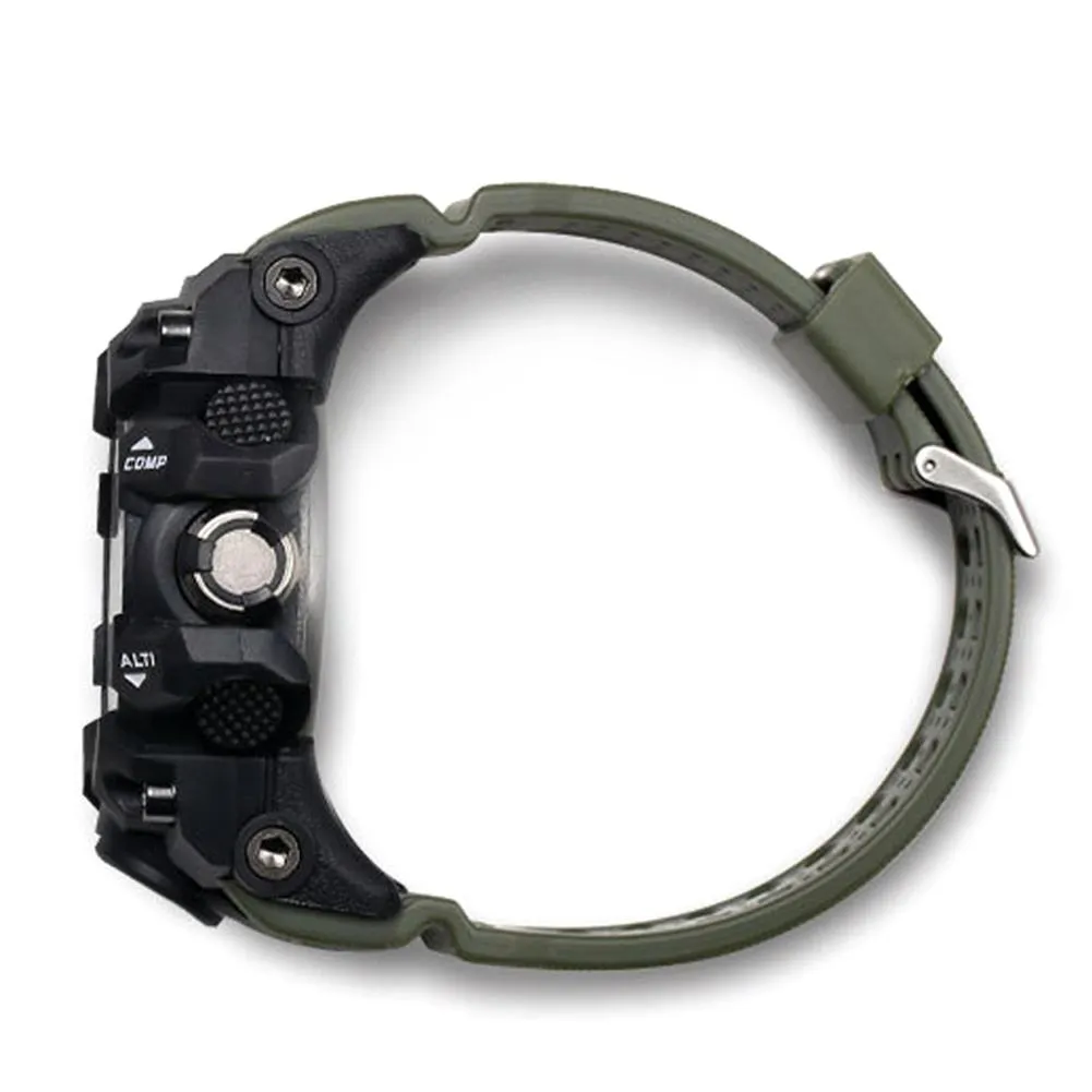 Nieuwe heren militaire sporthorloges analoog digitaal led-horloge THOCK-bestendig horloges heren elektronische siliconen horloge geschenkdoos Mont2697