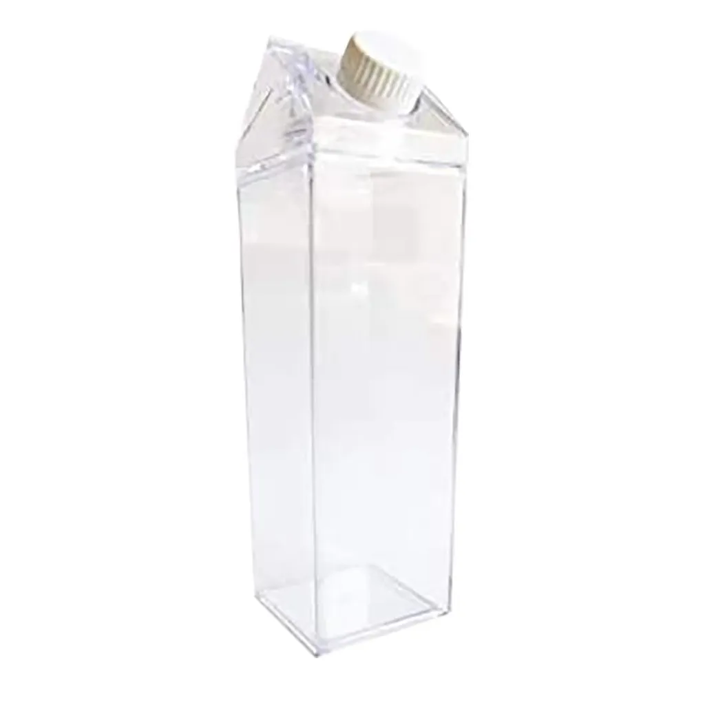 1 ADET Su Şişeleri Süt Kutusu Eğlenceli Şeffaf Moda İçecek Karton Su Isıtıcısı Mükemmel Hediye Içecek Karton Su Isıtıcısı Suyu Kahve Çay 201204 Için