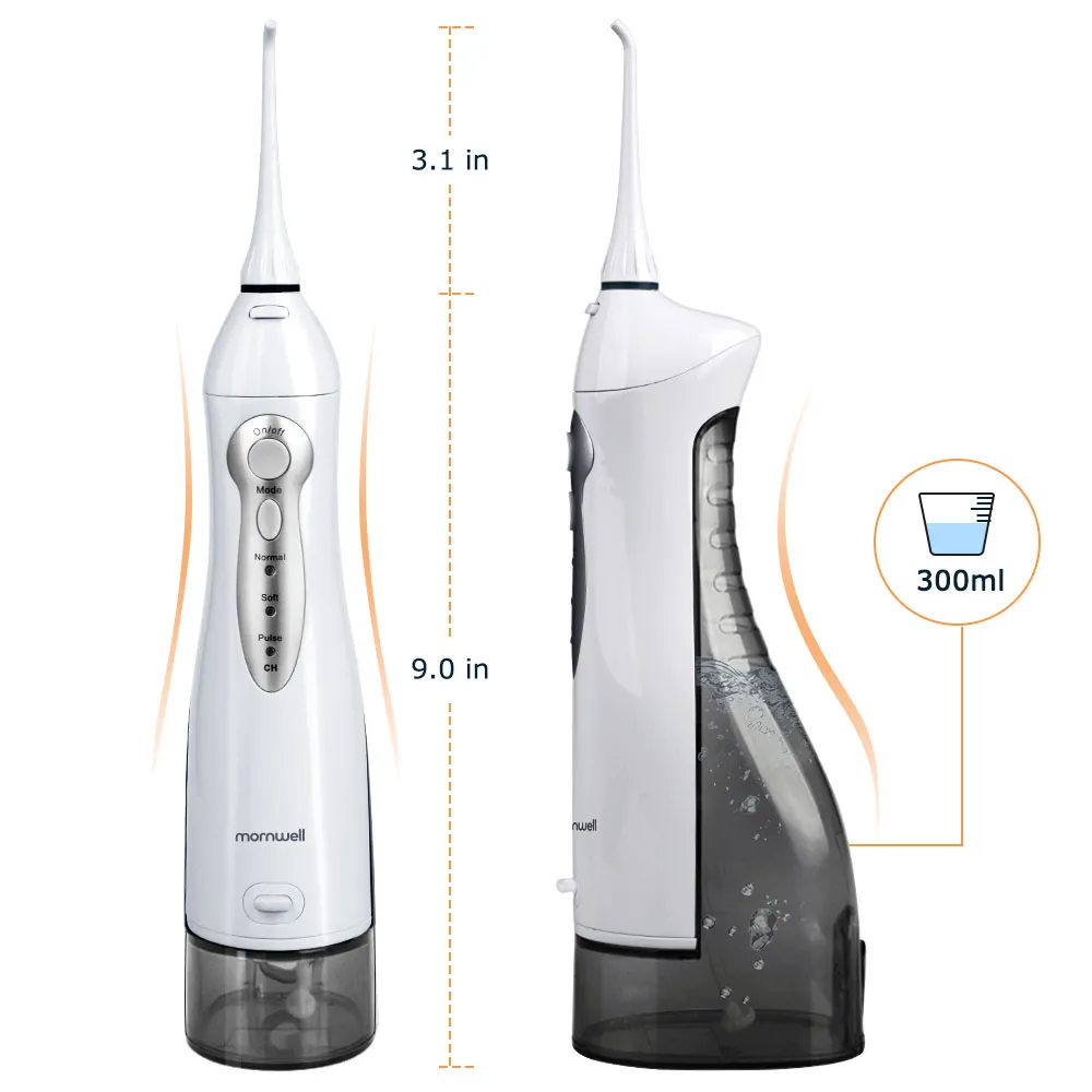 Irrigateurs oraux Irrigateur oral Irrigateur USB Rechargeable de l'eau rechargeable Portable eau dentaire jet 300ml réservoir d'eau imperméable dents nettoyant