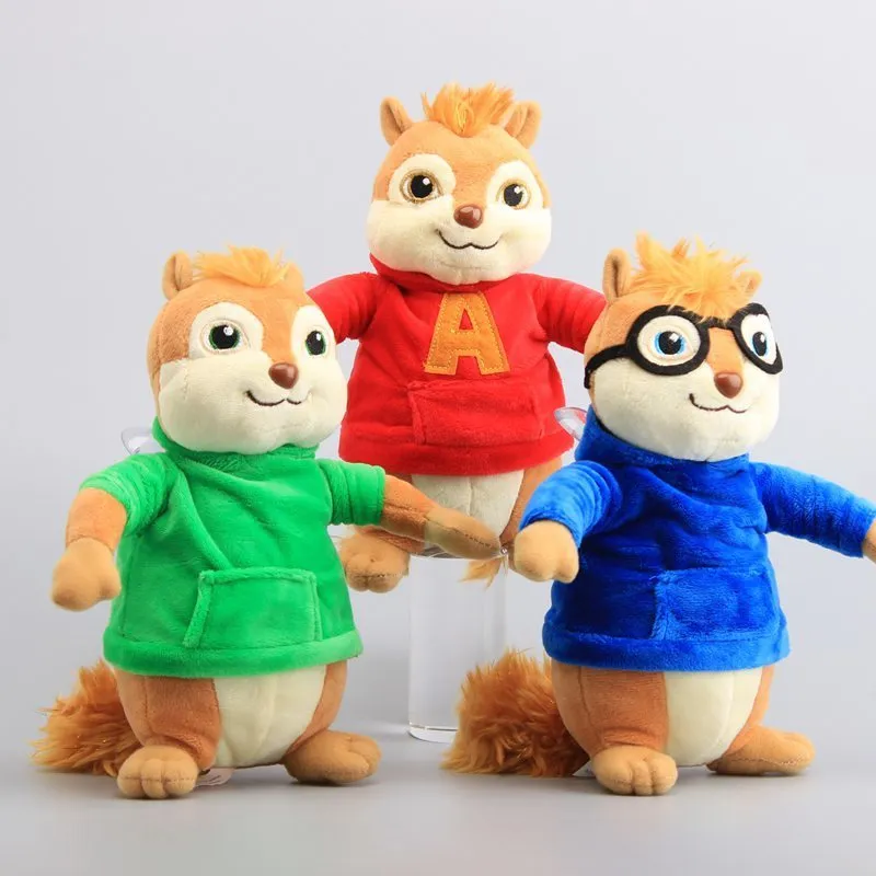 Alvin y los chipmunks peluches juguetes kawaii esponjosos ardillas rellenas de peluches 9 